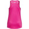 imageUnder Armour Girls Tech Big Logo Tank652 Rebel Pink  Pink Sugar  White