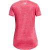 imageUnder Armour Girls Tech Big Logo Twist Short Sleeve TShirt683 Pink Shock  White  Halogen Blue