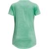 imageUnder Armour Girls Tech Big Logo Twist Short Sleeve TShirt958 Green Breeze  White  Halogen Blue