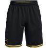imageUnder Armour Mens 10Inch Perimeter Basketball Shorts002 Black   Metallic Gold