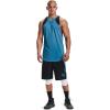 imageUnder Armour Mens 10Inch Perimeter Basketball ShortsBlack 006Radar Blue