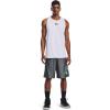 imageUnder Armour Mens 10Inch Perimeter Basketball ShortsPitch Gray 013Matcha Green