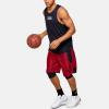 imageUnder Armour Mens 10Inch Perimeter Basketball ShortsRed 600Black