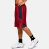 imageUnder Armour Mens 10Inch Perimeter Basketball ShortsRed 600Black