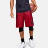 imageUnder Armour Mens 10Inch Perimeter Basketball ShortsRed 600Black