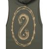 imageUnder Armour Mens Project Rock Snake Sleeveless Hoodie310 Baroque Green  Bayou  White