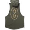imageUnder Armour Mens Project Rock Snake Sleeveless Hoodie310 Baroque Green  Bayou  White