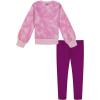 imageUnder Armour UA VALLEY ETCH CREWNECK LEGGING SET Pink Shadow Crewneck 3T
