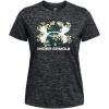 imageUnder Armour Womens Flower Tech Twist Short Sleeve T Shirt001 Black   White
