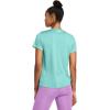 imageUnder Armour Womens Flower Tech Twist Short Sleeve T Shirt482 Radial Turquoise   White