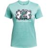imageUnder Armour Womens Flower Tech Twist Short Sleeve T Shirt482 Radial Turquoise   White