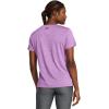 imageUnder Armour Womens Flower Tech Twist Short Sleeve T Shirt560 Provence Purple   Black