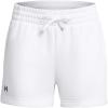 imageUnder Armour Womens Rival Fleece Shorts100 White   Black