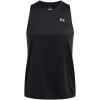 imageUnder Armour Womens Velocity Solid Tank Top001 Black   Metallic Silver