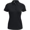 imageUnder Armour Womens Zinger Short Sleeve Polo001 Black  Jet Gray  Metallic Silver
