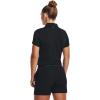 imageUnder Armour Womens Zinger Short Sleeve Polo001 Black  Jet Gray  Metallic Silver