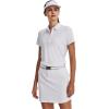 imageUnder Armour Womens Zinger Short Sleeve Polo100 White  Halo Gray  Metallic Silver