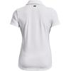 imageUnder Armour Womens Zinger Short Sleeve Polo100 White  Halo Gray  Metallic Silver