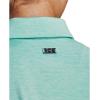 imageUnder Armour Womens Zinger Short Sleeve Polo361 Neo Turquoise  Midnight Navy  Metallic Silver