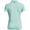 imageUnder Armour Womens Zinger Short Sleeve Polo361 Neo Turquoise  Midnight Navy  Metallic Silver