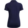 imageUnder Armour Womens Zinger Short Sleeve Polo410 Midnight Navy  Jet Gray  Metallic Silver
