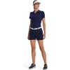 imageUnder Armour Womens Zinger Short Sleeve Polo410 Midnight Navy  Jet Gray  Metallic Silver