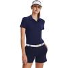 imageUnder Armour Womens Zinger Short Sleeve Polo410 Midnight Navy  Jet Gray  Metallic Silver