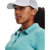 imageUnder Armour Womens Zinger Short Sleeve Polo421 Blue Foam  White  Metallic Silver