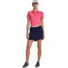 imageUnder Armour Womens Zinger Short Sleeve Polo853 Perfection  Pink Shock  Metallic Silver