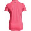 imageUnder Armour Womens Zinger Short Sleeve Polo853 Perfection  Pink Shock  Metallic Silver