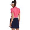 imageUnder Armour Womens Zinger Short Sleeve Polo853 Perfection  Pink Shock  Metallic Silver