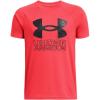 imageUnder Armour Boys Tech Hybrid Print Short Sleeve T Shirt713 Racer Red  Anthracite  Cardinal