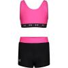 imageUnder Armour Girls Bikini and Shorts Swim SetRebel Pink Logo