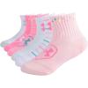 imageUnder Armour Girls Multi Pack Quarter SockPink Hearts