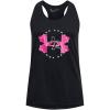 imageUnder Armour Girls Tech Big Logo Tank002 Black  Gray Mist  Rebel Pink