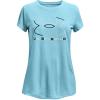imageUnder Armour Girls Tech Big Logo Twist Short Sleeve TShirtSky Blue 914White