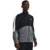 imageUnder Armour Mens Tricot Fashion Jacket001 Black  Pitch Gray  White