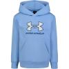 imageUnder Armour UA RIVAL LOGO HOODIE Horizon BlueQuilt Logo 5