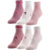 imageUnder Armour Womens Essential Lightweight Low Cut Socks 6PairsPrime Pink Assorted