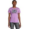 imageUnder Armour Womens Flower Tech Twist Short Sleeve T Shirt560 Provence Purple   Black