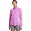 imageUnder Armour Womens Velocity Half Zip Twist573 Mystic Magenta   Metallic Silver