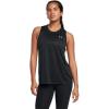 imageUnder Armour Womens Velocity Solid Tank Top001 Black   Metallic Silver