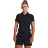 imageUnder Armour Womens Zinger Short Sleeve Polo001 Black  Jet Gray  Metallic Silver
