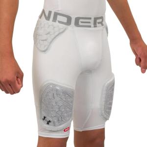 imageUNDER ARMOUR Gameday Pro 5Pad Football Girdle Pant Comfortable Compression ampamp Protection for Practice ampamp Game Day Youth BoysWhite