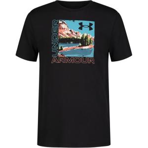 imageUnder Armour Boys Outdoor Short Sleeve TShirt CrewneckBlack Printed Scene