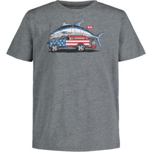 imageUnder Armour Boys Outdoor Short Sleeve TShirt CrewneckPitch Gray