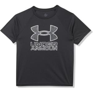 imageUnder Armour Boys Tech Hybrid Print Short Sleeve T Shirt006 Black   White