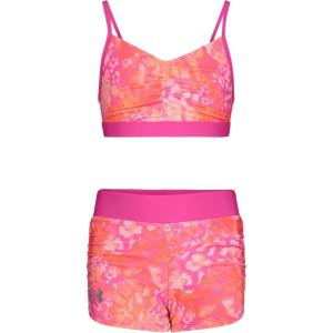 imageUnder Armour Girls Bikini and Shorts Swim SetRebel Pink Tropic