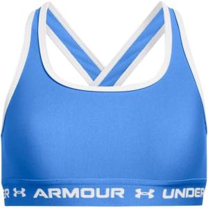 imageUnder Armour Girls Crossback Mid Sports Bra464 Water  Water  White