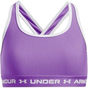 imageUnder Armour Girls Crossback Mid Sports Bra525 Lavish   Salt Purple